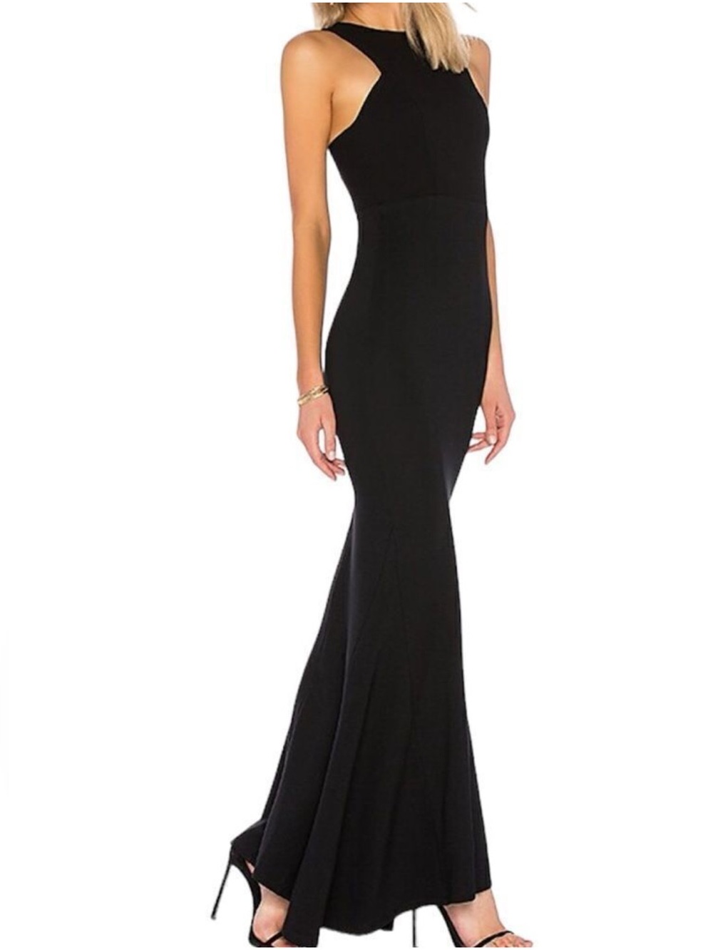 Lovers + Friends Black Abbey Maxi Gown New Size Small